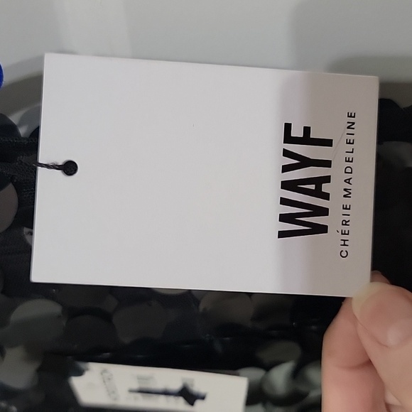 WAYF NWT BLACK DISC SEQUIN DRESS XL - Picture 14 of 15